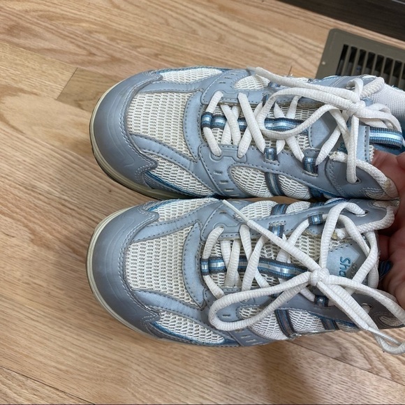 Skechers Shape Ups Blue Silver Women’s Sz 9 - Picture 7 of 8